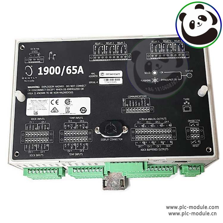 Bently 1900/65A-00-00-01-00-00 |  EQUIPMENT MONITOR MODULE |