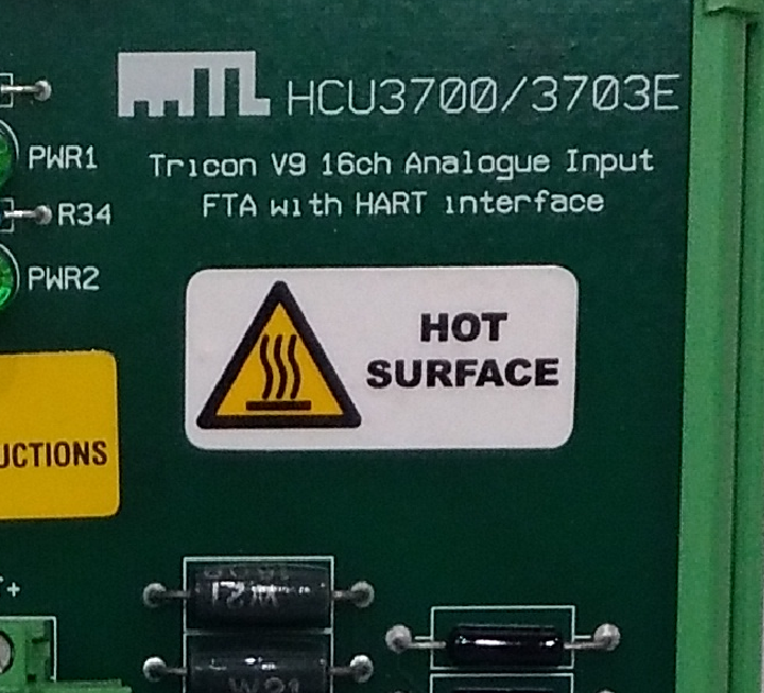 HCU3700/3703E Analog Input FTA with HART Interface